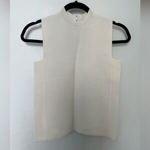 Polo Ralph Lauren Cream Ribbed Knit Top